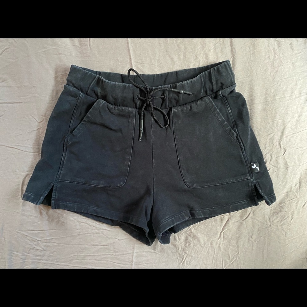 JOYLAB black French Terry drawstring shorts high waisted small medium